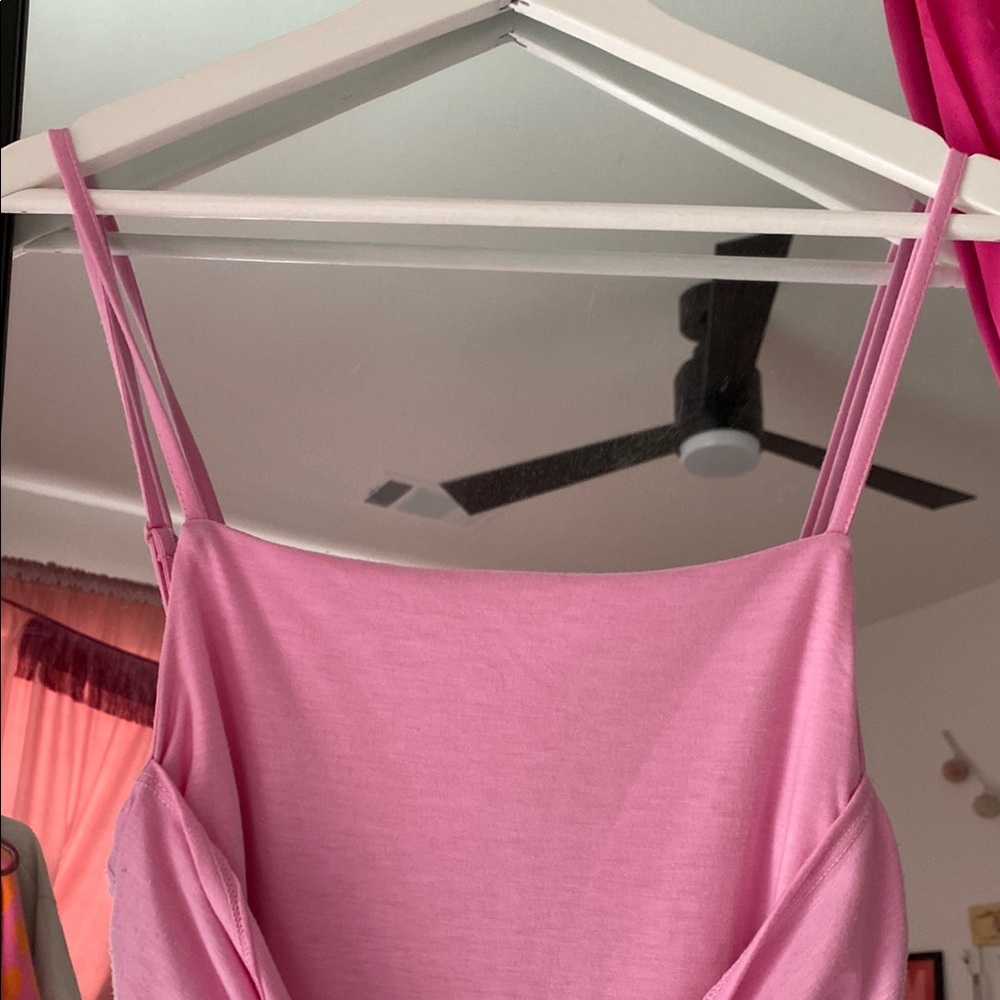 Pink Sleeveless Midi Dress - Picture 5 of 5